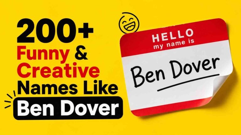 Funny Names Like Ben Dover